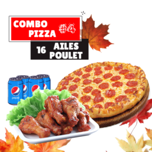 Combo Pizza + Ailes #4